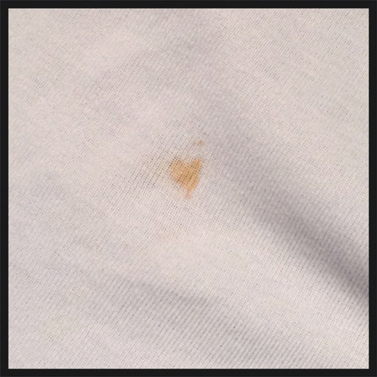 heart stain on my shirt