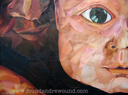 Mother's Intuition paper collage by Jordan Vinograd Kim