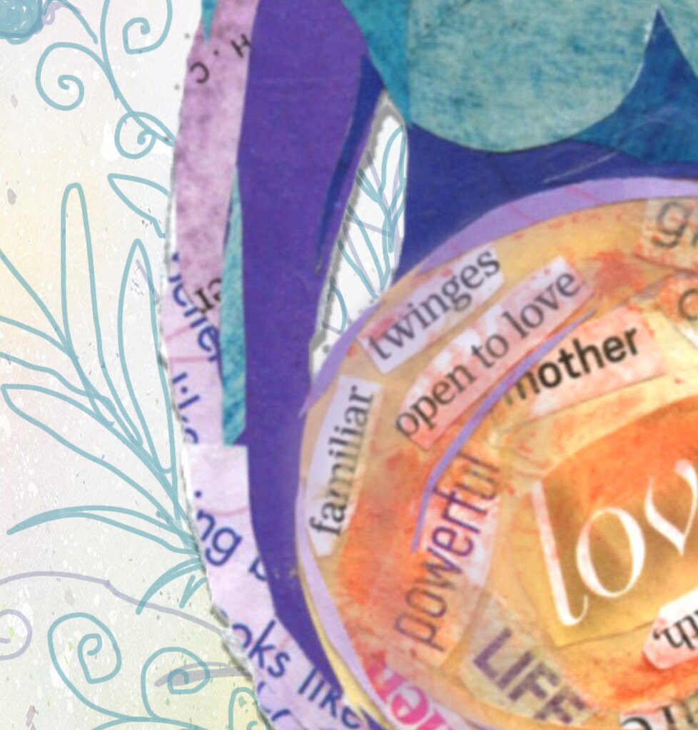 Greeting Card of a Pregnant Woman - Baby Shower Card - Womanhood - Pregnancy - New Baby - Birth Announcement - Blank Inside