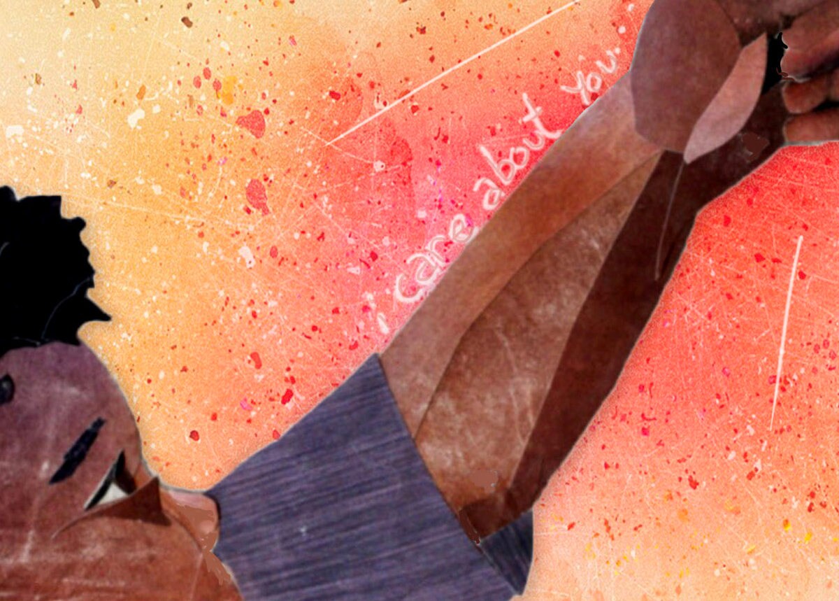 Greeting Card of a Child Giving a Used Lollipop - Thank You Card -Meaningful Gift - Parent Card- Blank Inside