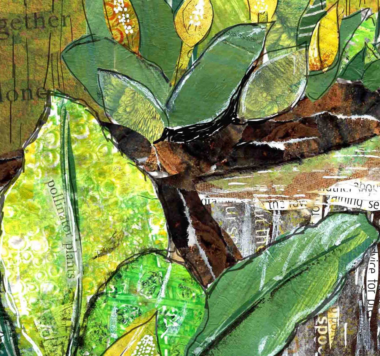8x10 Art print of Skunk Cabbage Plants Along a Waterway - Inspirational - Wall Art