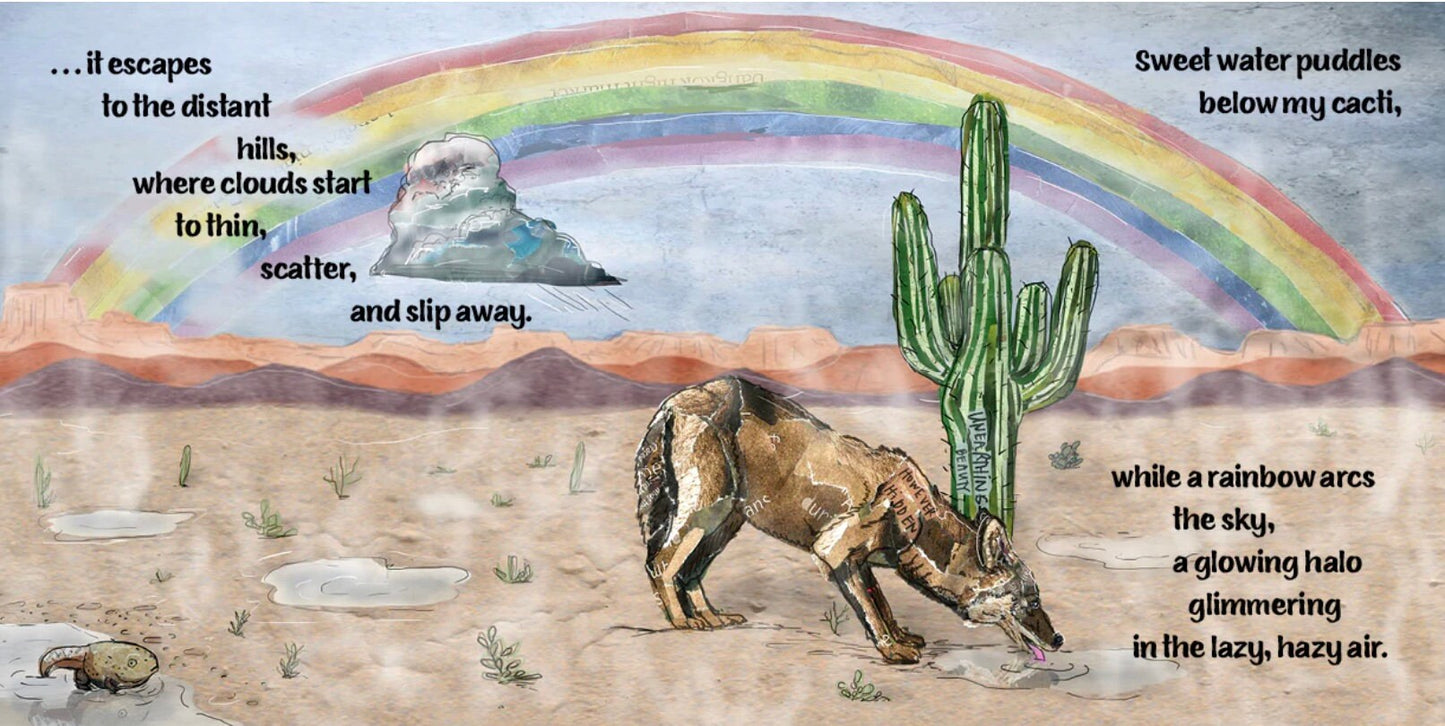 Picture book - "I am the Thirsty Desert" - children's book, kid lit, picture book, desert, super bloom, Sonoran Desert, animals, plants