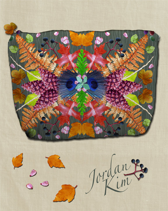 Wild About Nature zipper purse design by Jordan Vinograd Kim