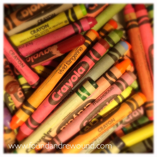 school supplies crayons