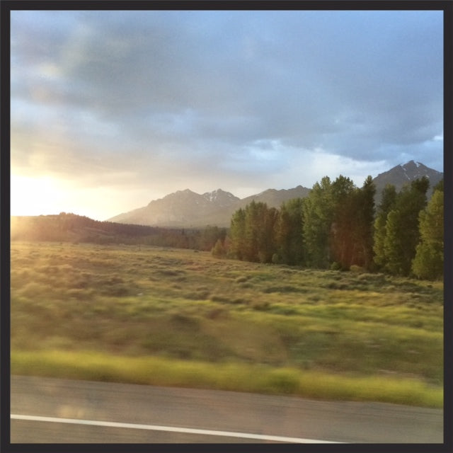 sunset in the Sawtooth Mountains