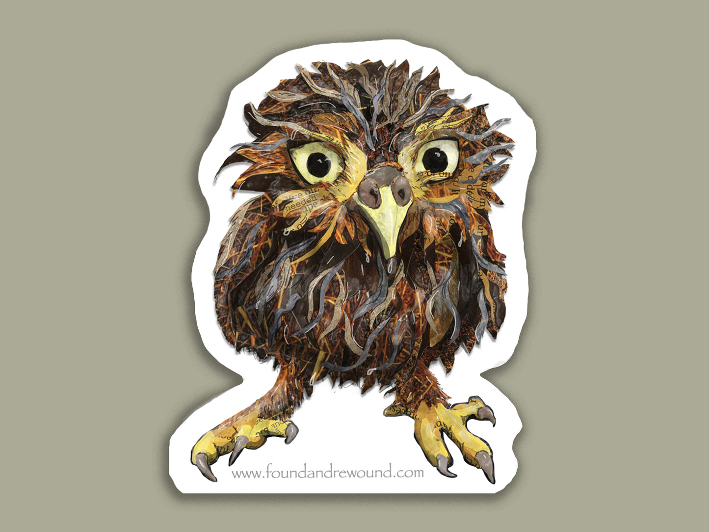 Soggy Owl Sticker