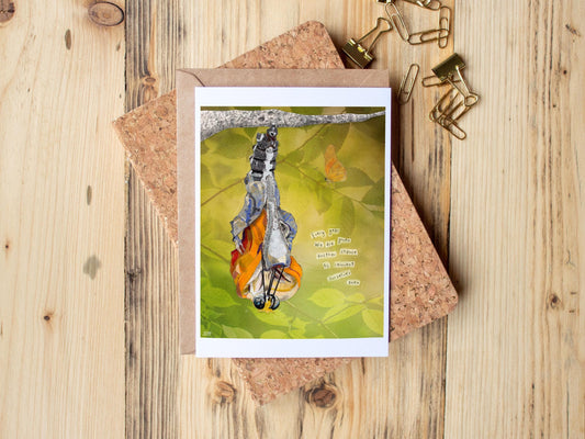 Birthday Butterfly Card – Inspirational Nature Art – 5x7 Blank Greeting Card